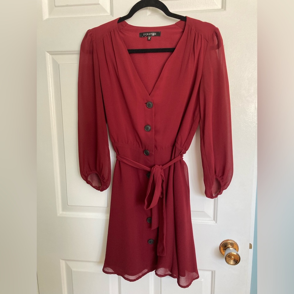 Dynamite button down mini dress.